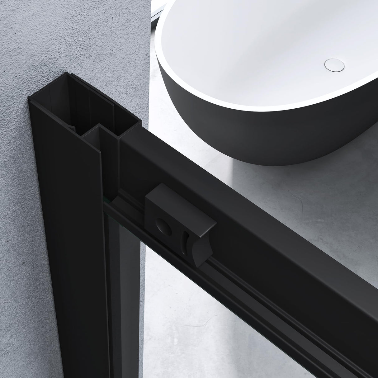 glasvilla Box Doccia in Vetro Cabina Doccia Bagno con 2 Porte Scorrevoli e Profili in Alluminio Box Doccia con Rivestimento Nano Ravenna32K