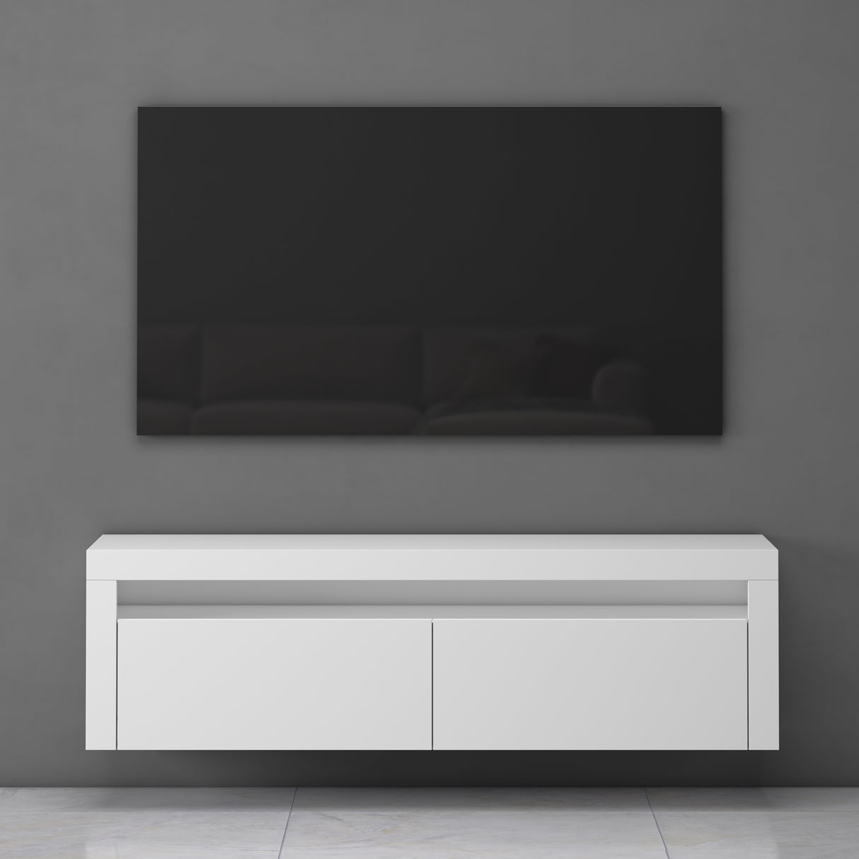 glasvilla mueble de televisión TV Schrank Lowboard Hängeschrank 2 puertas con Soft-Close mesa de televisión para sala de estar BTH: 160x40x46 cm Fernsehschrank01