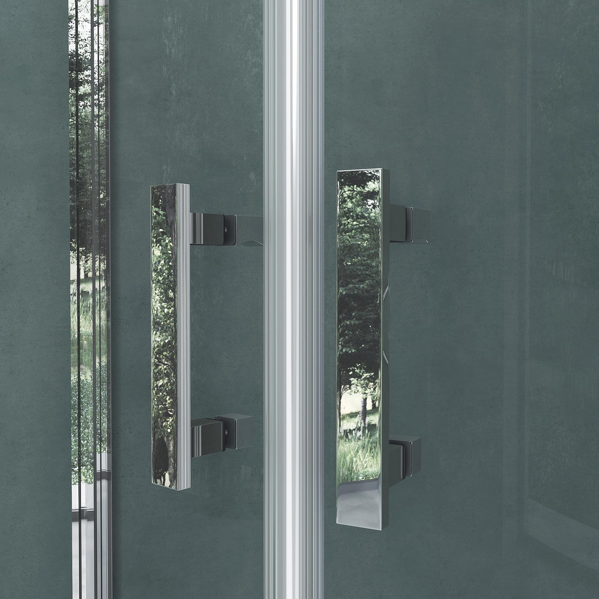 glasvilla Box Doccia con Porta Doppia Cabina Doccia in Cristallo di Sicurezza ESG con Rivestimento Nano Ravenna52K