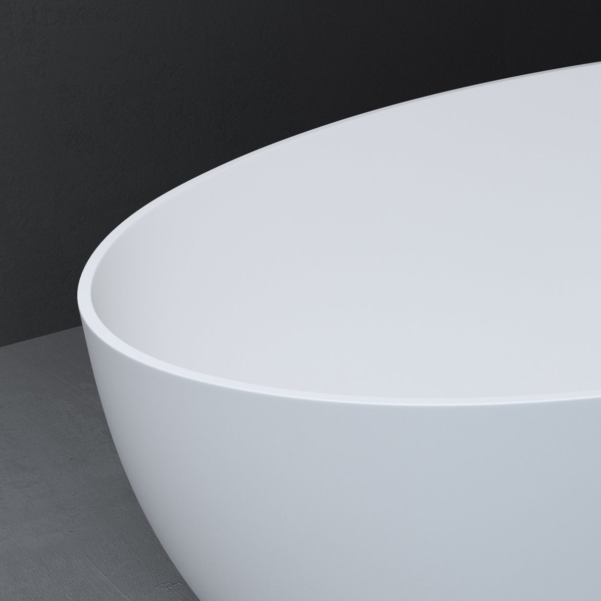 glasvilla Bañera independiente Blanco mate de mineral fundido Bañera de pie incl. sellado Nano