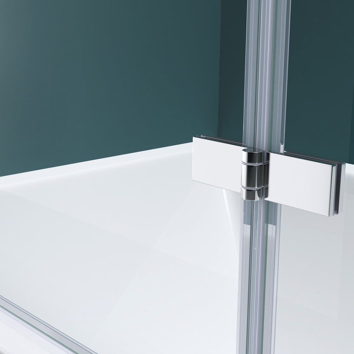 glasvilla Duschwand para bañera pared de bañera mampara de bañera 6mm vidrio de seguridad con sellado NANO accesorio de bañera separación de bañera Cortona116