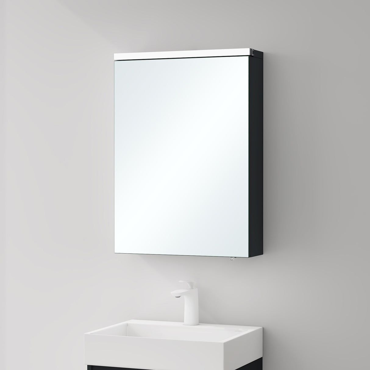 glasvilla Armadietto a Specchio con Luce Specchio con Pensile per Bagno con Luce LED Mobiletto da Bagno a Muro con Specchio Spiegelschrank-03