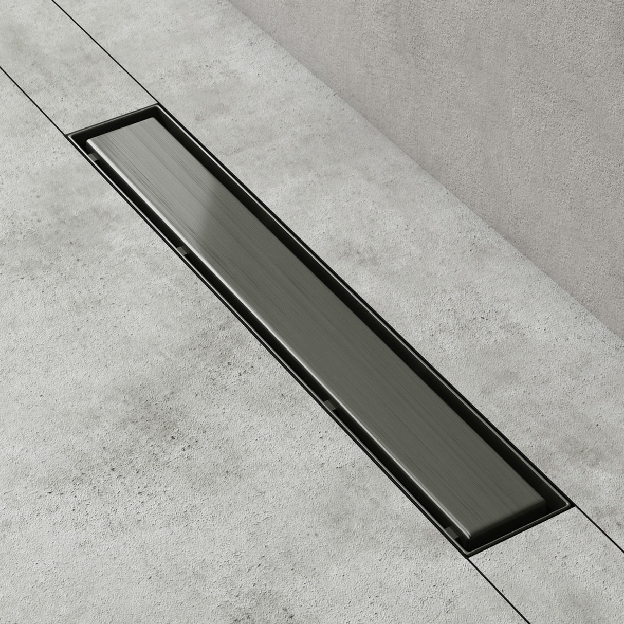 glasvilla Canaletta Scarico in Acciaio Inox per Box Doccia Canalina di Scarico Doccia a Pavimento Piastrellabile con Filtro per Capelli KE110