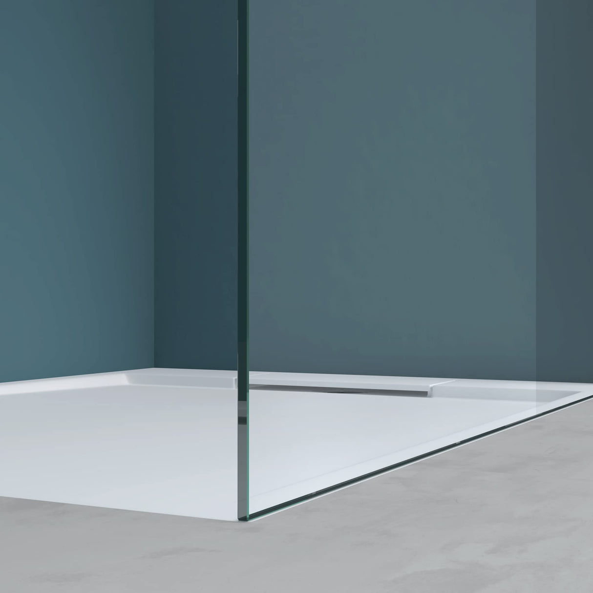 glasvilla Box Doccia Walk-In, Parete Cabina Doccia in Vetro 10mm di Sicurezza ESG con Rivestimento Nano Bremen2MS