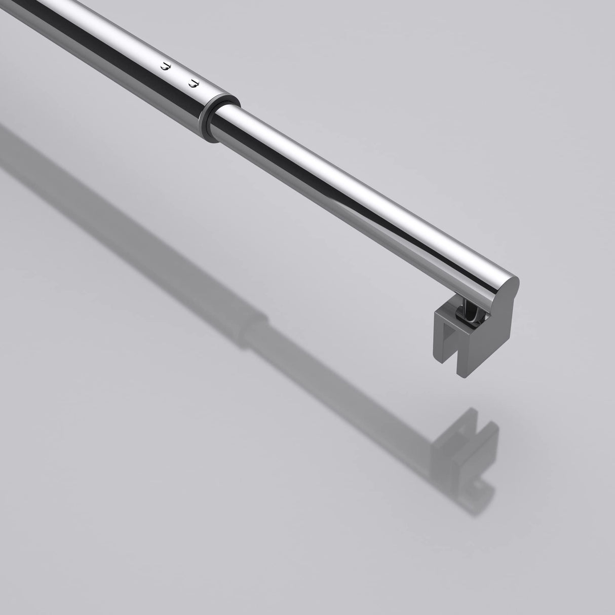 glasvilla Haltestange Duschwand Duschabtrennung Duschglaswand | Stabilisator para ducha Walk in | giratorio 180° para grosor de vidrio de 6-10 mm