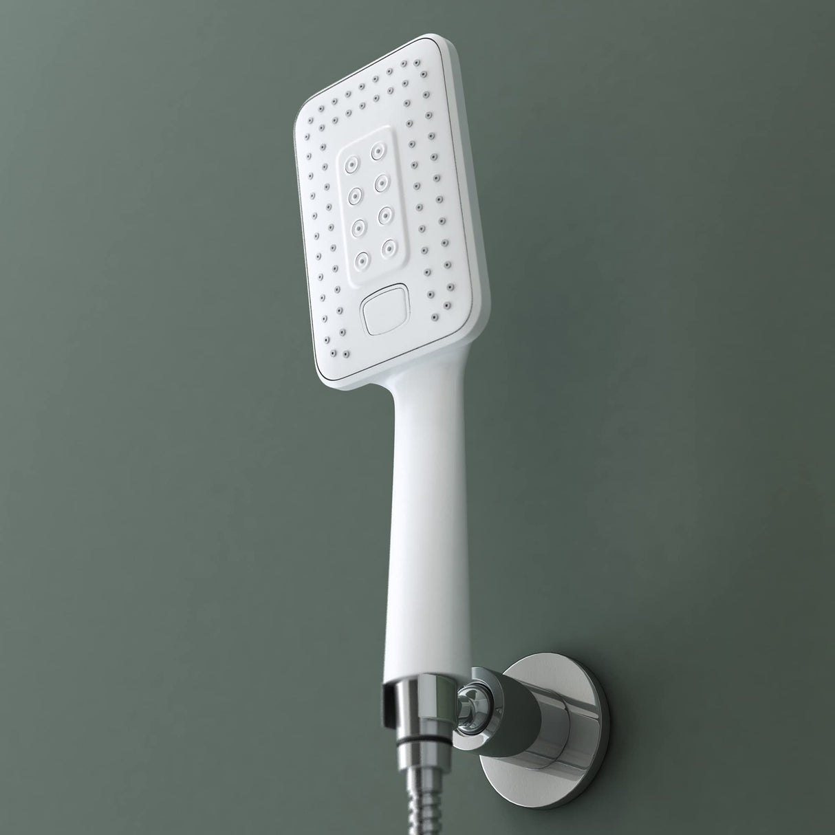 glasvilla Soffione Doccia con Miscelatore Monocomando Saliscendi Sistema Doccetta a 3 Getti per Bagno/Vasca Bagno/Doccia