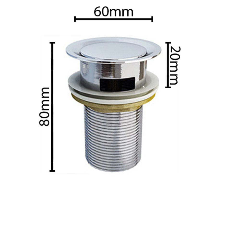 glasvilla Ablaufgarnitur Waschbeckenstöpsel | Waschtisch Stöpsel für alle DIN-Waschbecken