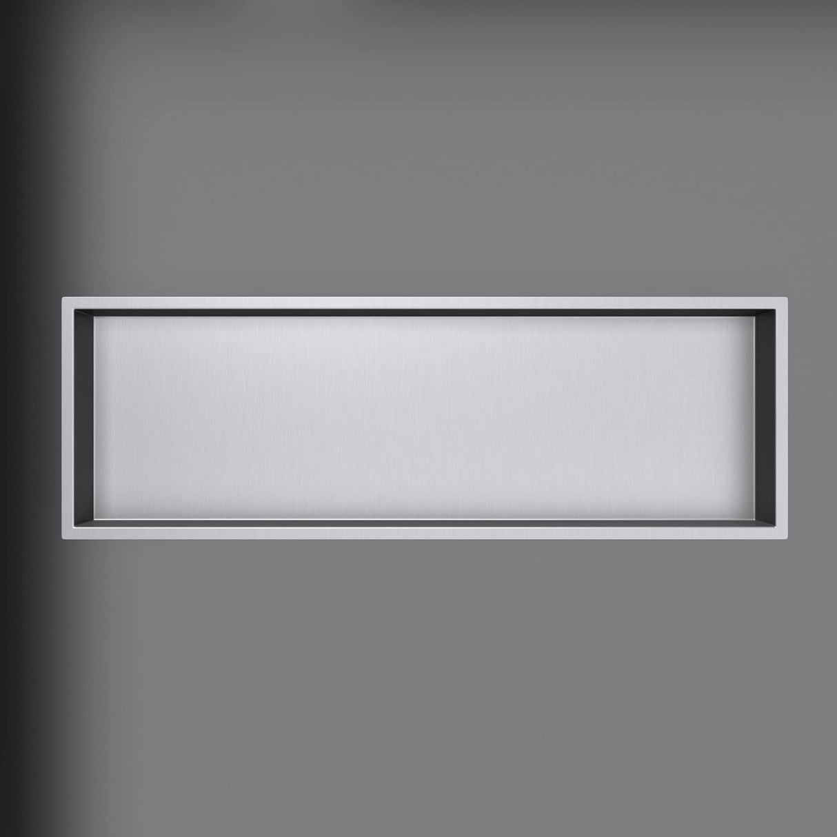 glasvilla Duschnische Bad Wandnische befliesbar aus Edelstahl Duschregal einfache Montage