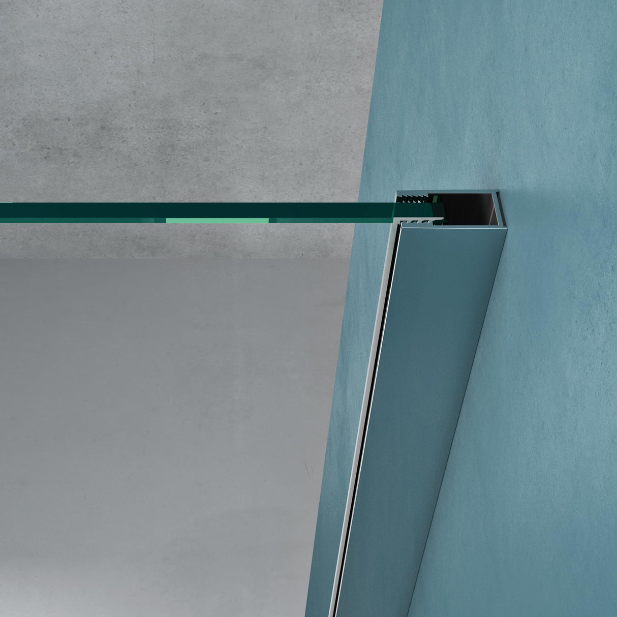 glasvilla Box Doccia Walk-In Due Lati Fissi, Parete Doccia in Vetro Trasparente 8mm di Sicurezza ESG con Rivestimento Nano, Cabina Doccia Bremen01K/MS-T