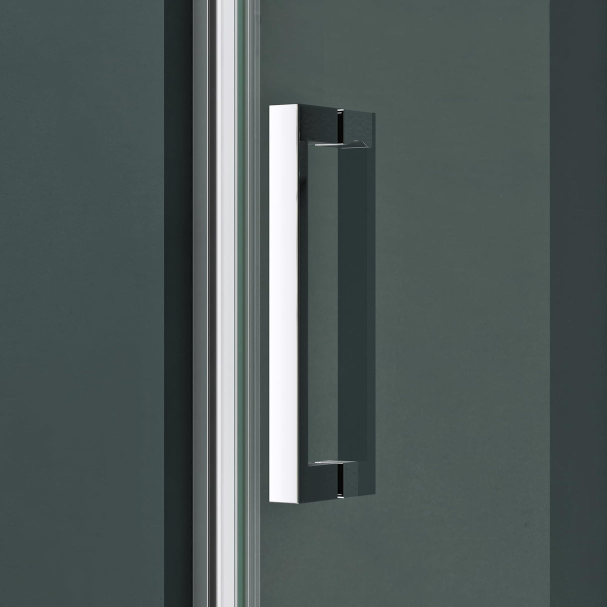 glasvilla Box Doccia a Nicchia in Vetro di Sicurezza 8mm con Meccanismo di Sollevamento e Abbassamento Cabina Doccia Cromata e Nera in Vetro Trasparente e Parzialmente Smerigliato Box Doccia con Rivestimento Nano Teramo36K