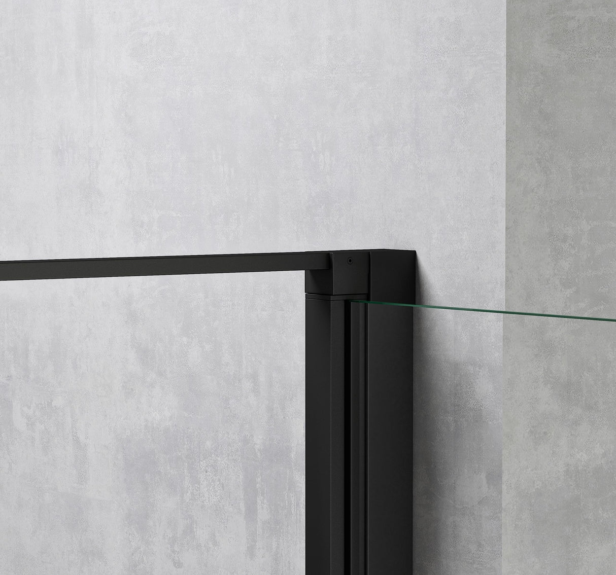 glasvilla Box Doccia in Vetro 8mm Box Doccia con Meccanismo Alza/Abbassa e Porta Girevole Box Cabina Doccia Angolare Nero Ravenna36-Plus