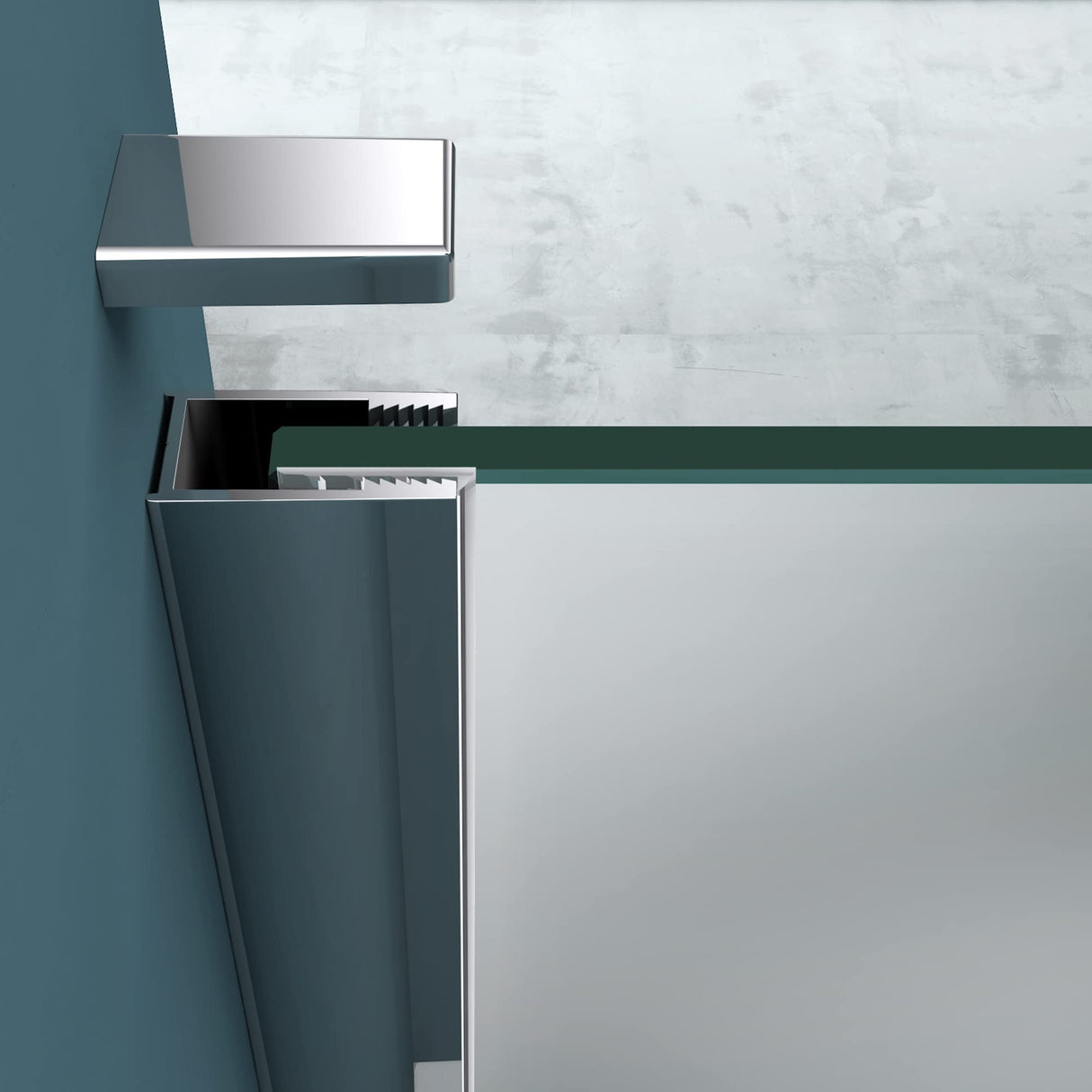 glasvilla Duschwand para ducha separación de ducha Walk-In ducha vidrio de seguridad ESG 8mm NANO vidrio BRAM1 & BRAM3 Bremen1VS