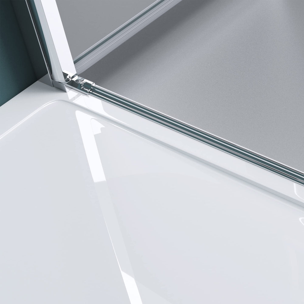 glasvilla Box Doccia a Nicchia in Vetro Trasparente 8mm Box Doccia Cromo e Nero con Porte Pieghevoli Cabina Bagno con Sistema Rotatorio di Sollevamento e Abbassamento Teramo66