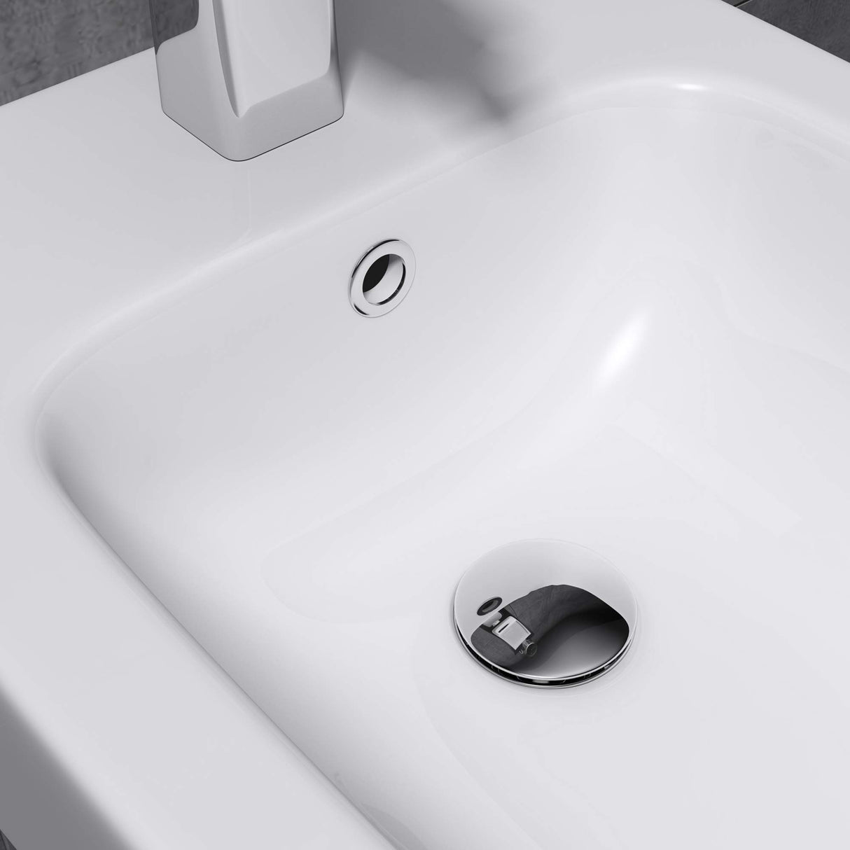 glasvilla Sanitari Bidet Sospeso in Ceramica Superficie Antisporco Sanitari Bagno Bianco