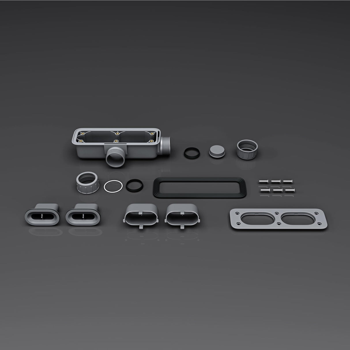 glasvilla Piletta di Scarico per Piatto Doccia Sifone di Scarico per Piatto Doccia Raccordo di Scarico