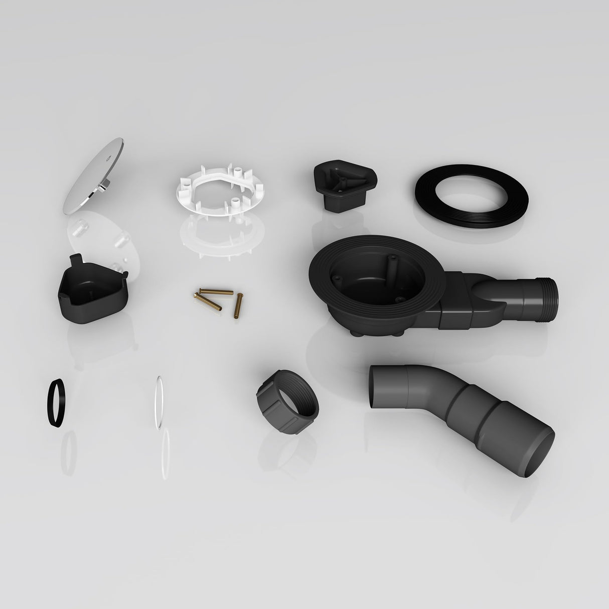 glasvilla Piletta di Scarico per Piatto Doccia Sifone di Scarico per Piatto Doccia Raccordo di Scarico