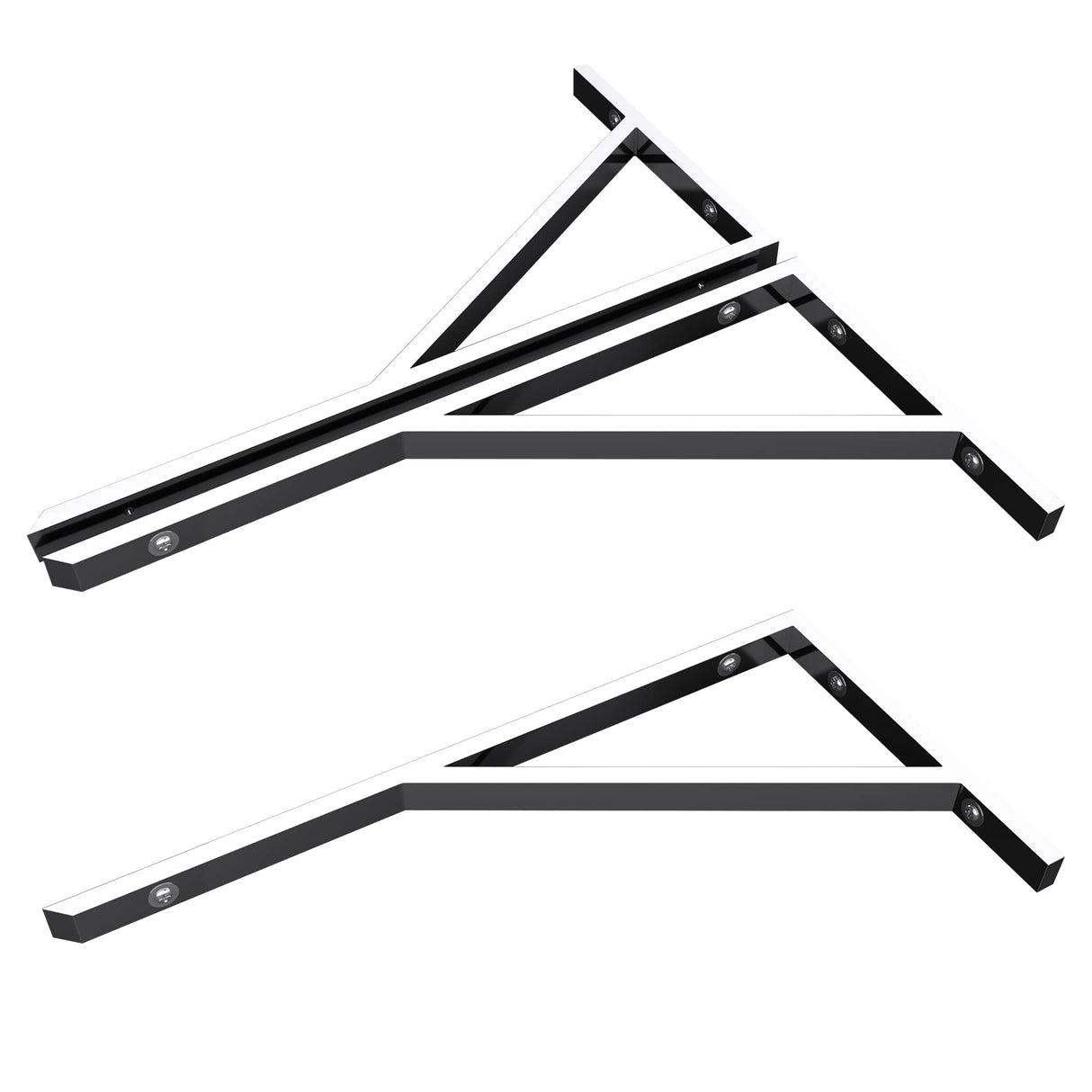 glasvilla Supporto da Parete per Lavandino Lavabo d'Appoggio Mensole in Acciaio Inossidabile WH02