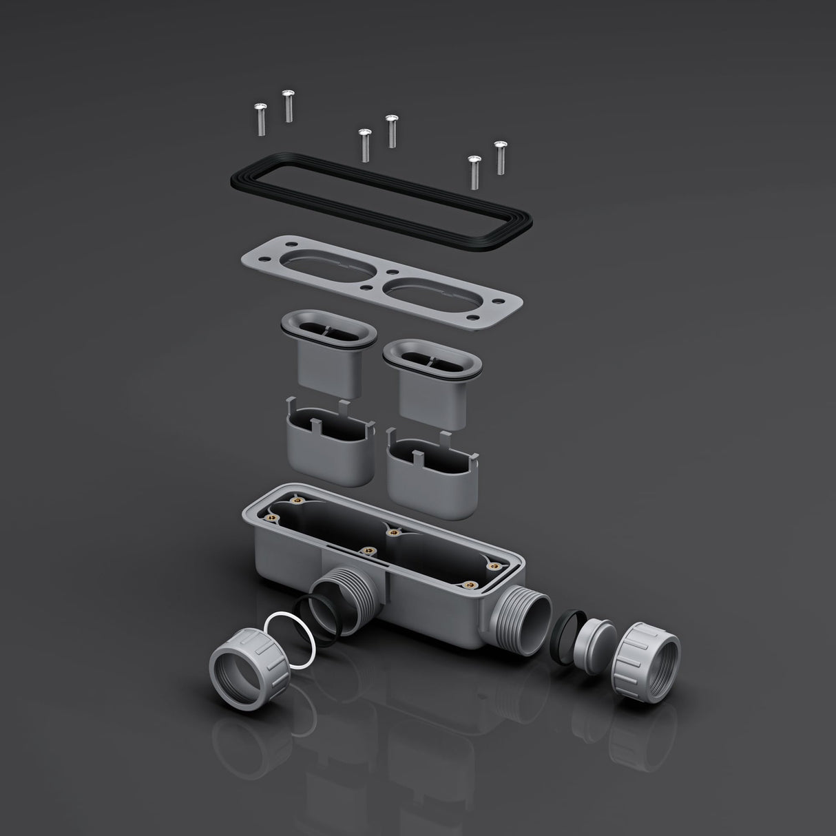 glasvilla Piletta di Scarico per Piatto Doccia Sifone di Scarico per Piatto Doccia Raccordo di Scarico