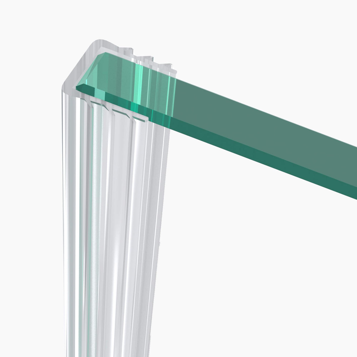 glasvilla Guarnizione Porta Cabina Doccia, Profilo Ricambio per Parete Doccia, Striscia Impermeabile per Vetro di Spessore da 6mm a10mm, Guarnizione per Parete Doccia