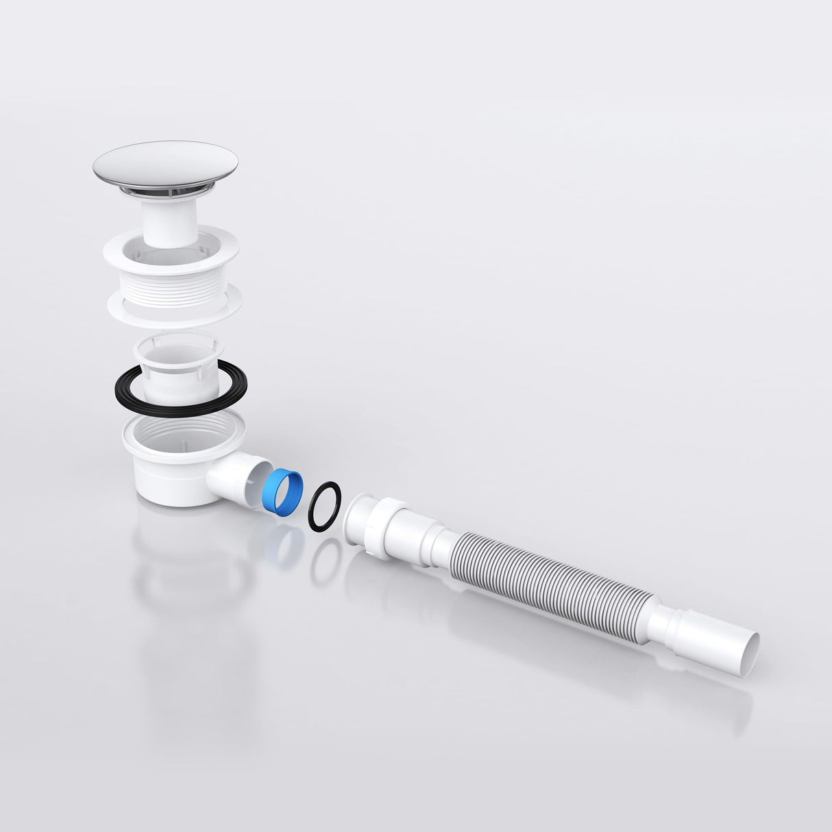 glasvilla Piletta di Scarico per Piatto Doccia Sifone di Scarico per Piatto Doccia Raccordo di Scarico