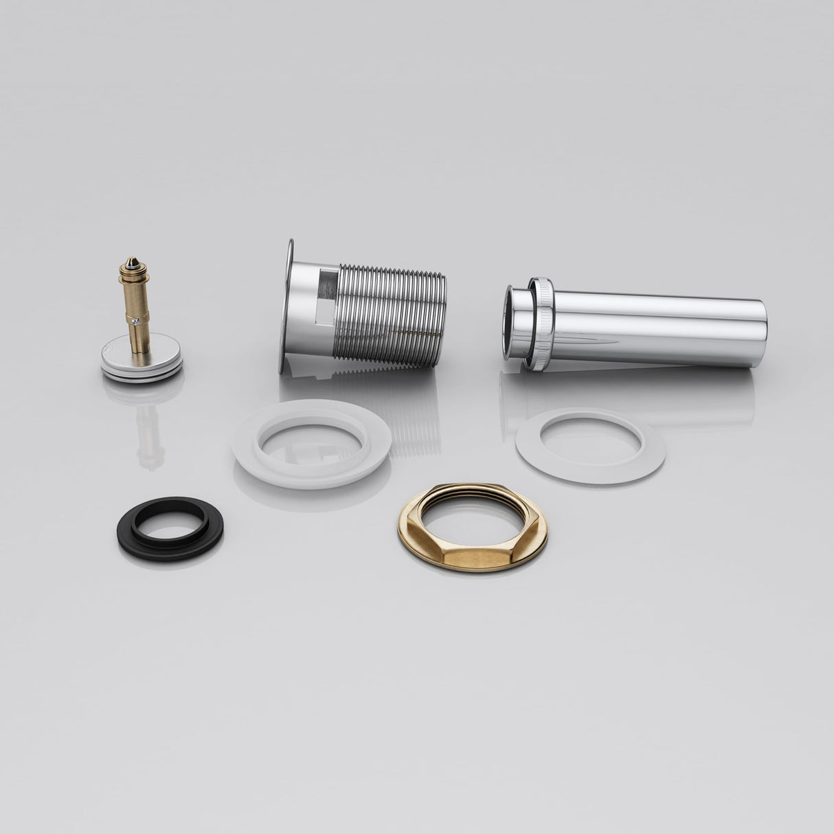 glasvilla Ablaufgarnitur Waschbeckenstöpsel | Waschtisch Stöpsel für alle DIN-Waschbecken