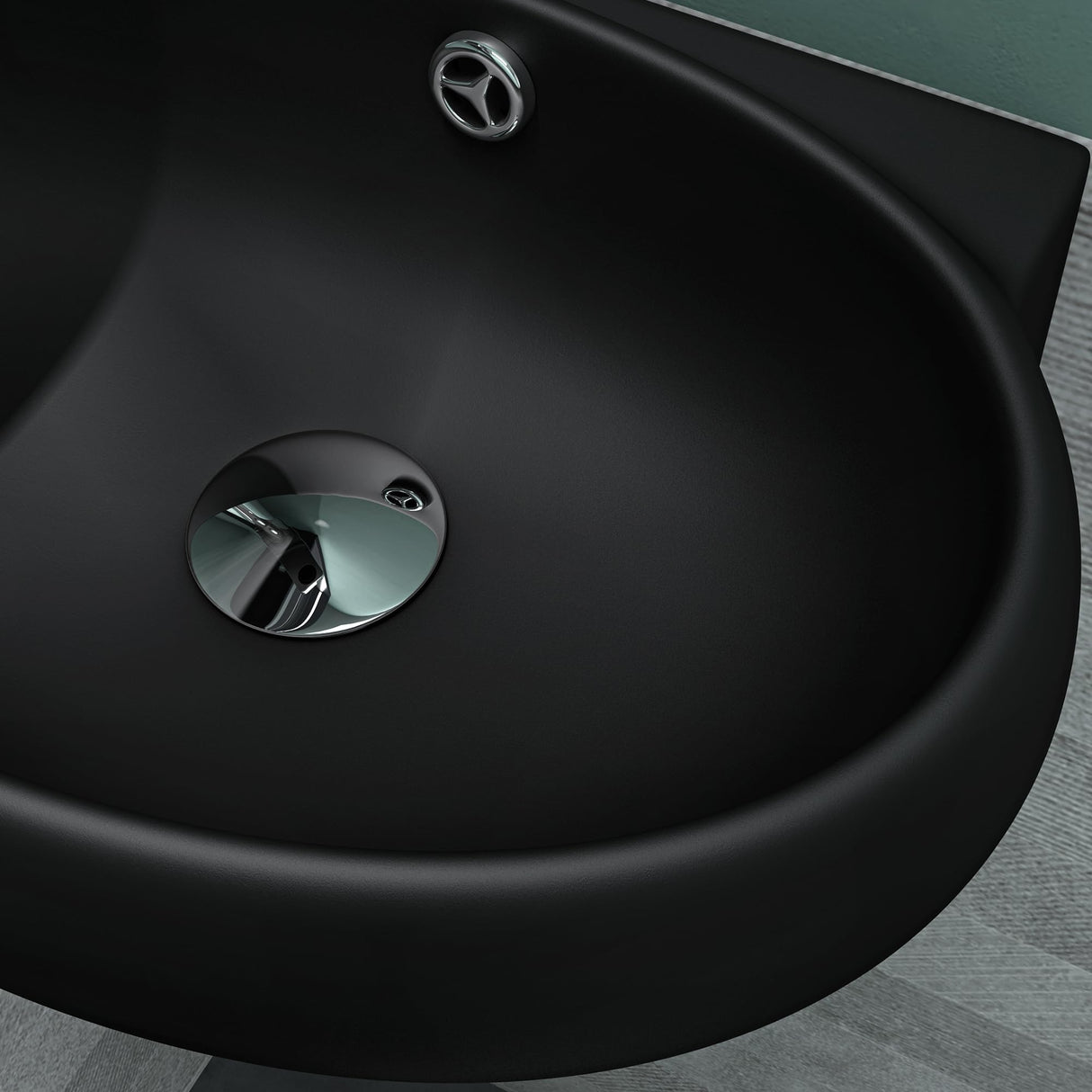 glasvilla Waschbecken Gäste WC Aufsatzwaschbecken Hängewaschbecken aus Keramik mit NANO, BTH: 42x28x15cm, Brüssel001