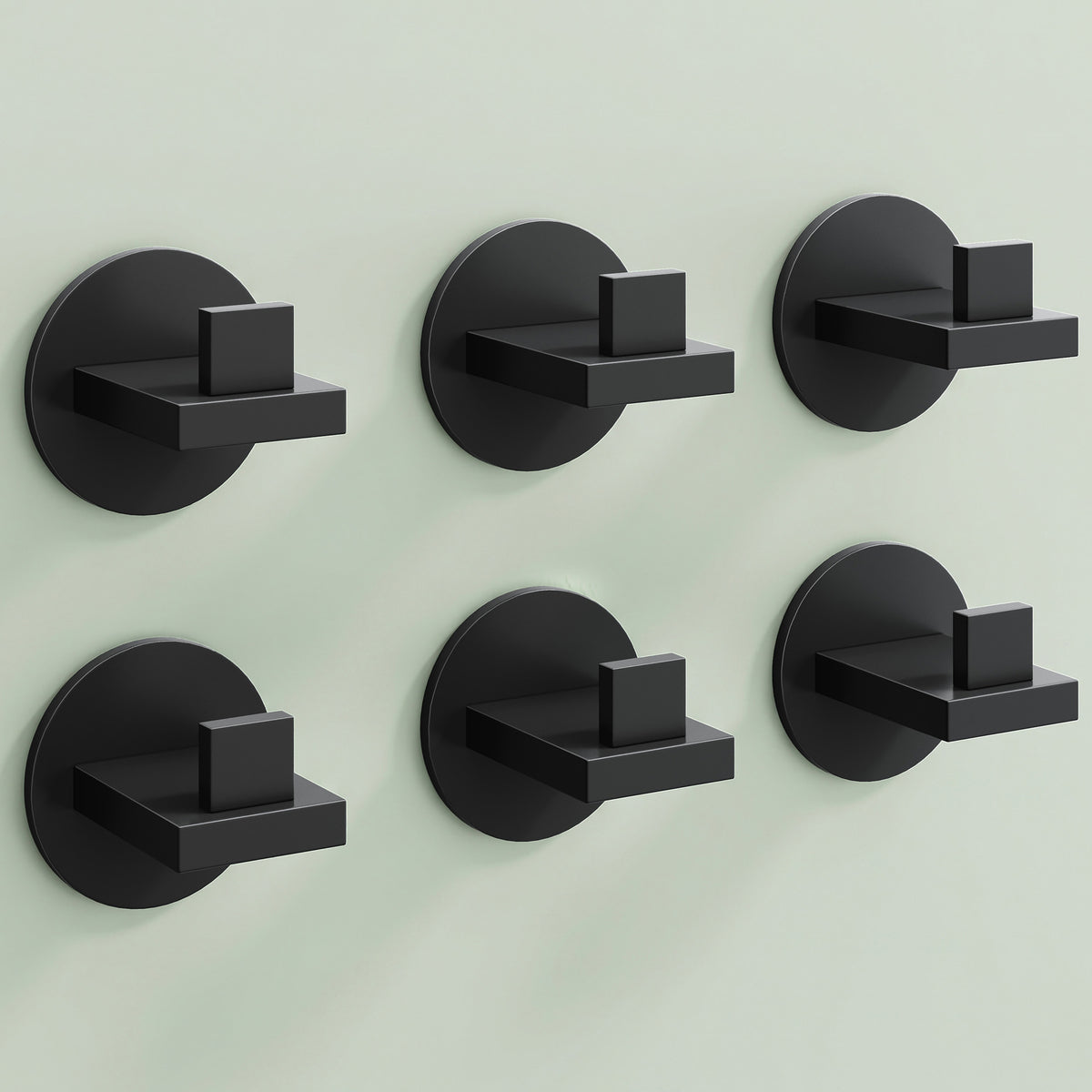 Glasvilla Design – Ganchos de pared de acero inoxidable Stalo-08 / Stalo-09 con montaje adhesivo o atornillado