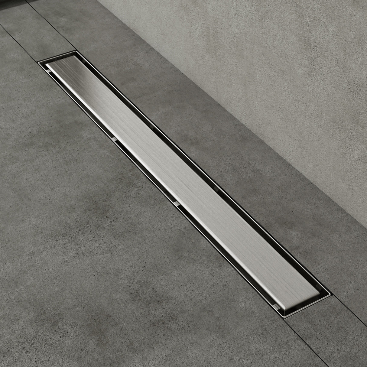 glasvilla Canaletta Scarico in Acciaio Inox per Box Doccia Canalina di Scarico Doccia a Pavimento Piastrellabile con Filtro per Capelli KE110