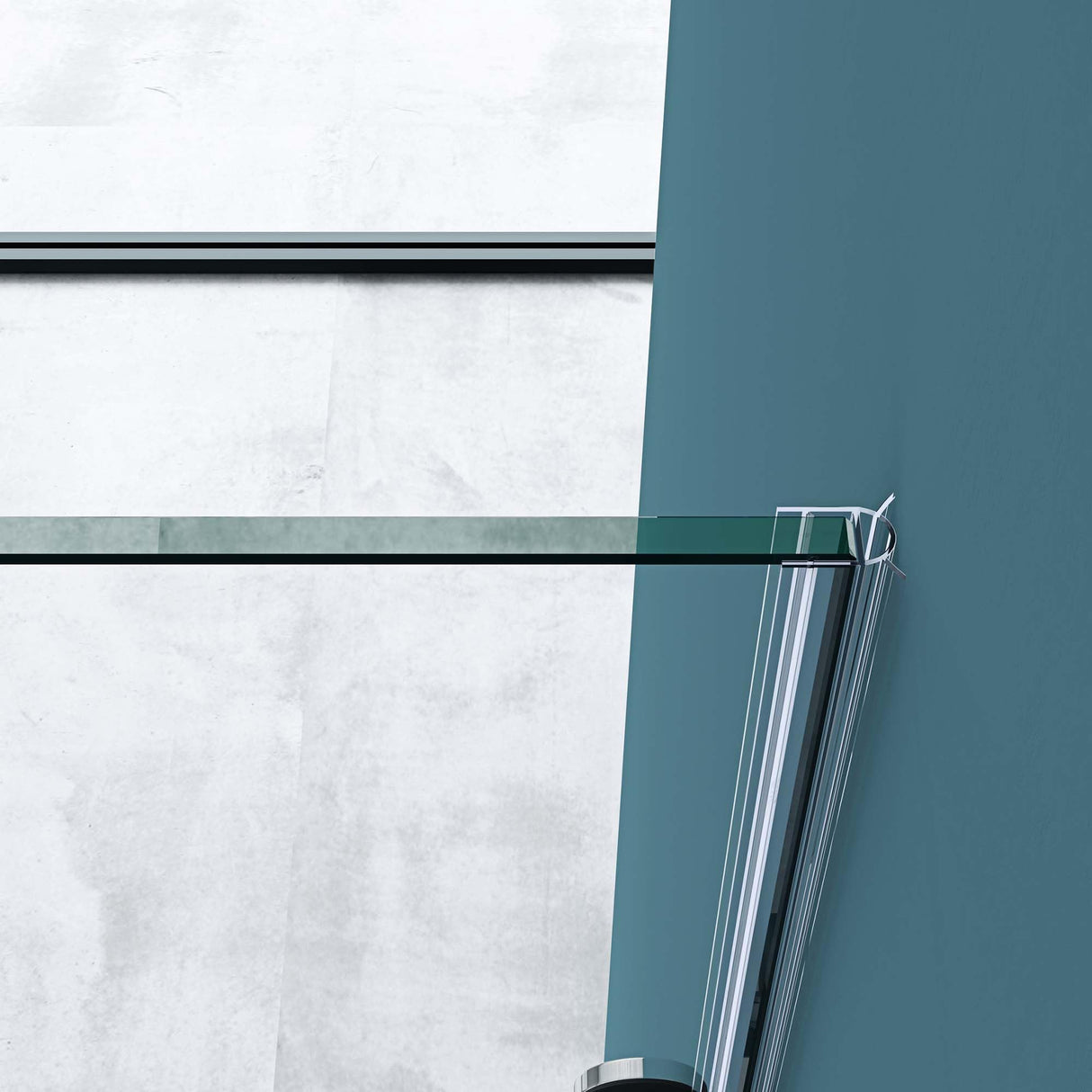 glasvilla Box Doccia a U in Vetro Cabina Bagno in Vetro Trasparente 8mm ad Apertura Scorrevole Altezza: 195cm Box Cabina Doccia Angolare con Nano Rivestimenti Rav17-2UK