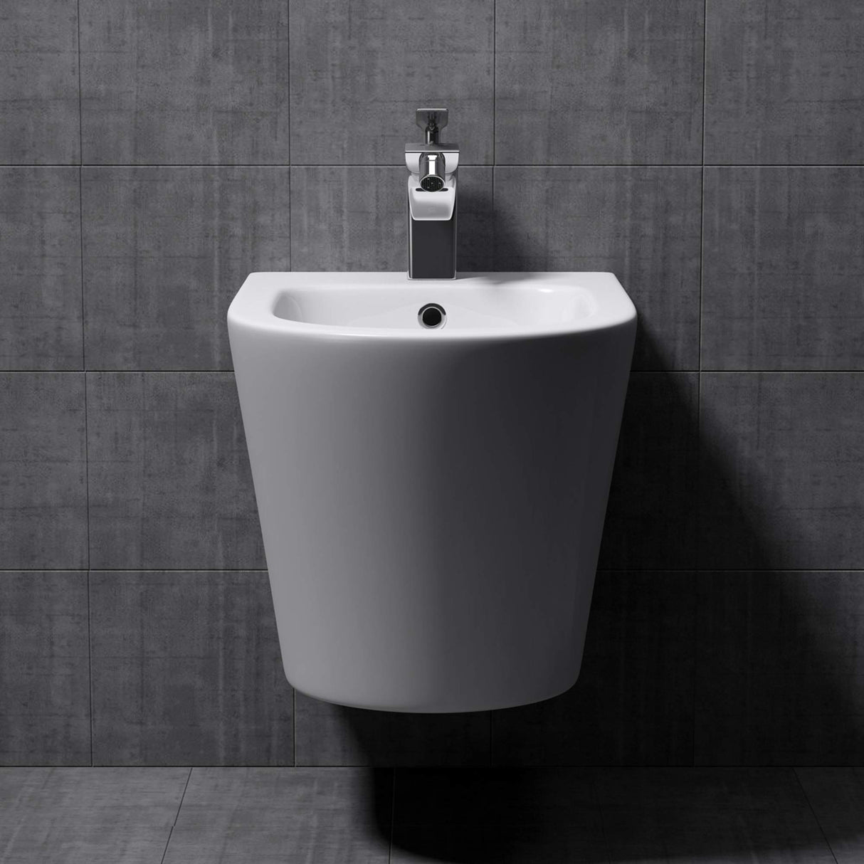 glasvilla Sanitari Bidet Sospeso in Ceramica Superficie Antisporco Sanitari Bagno Bianco