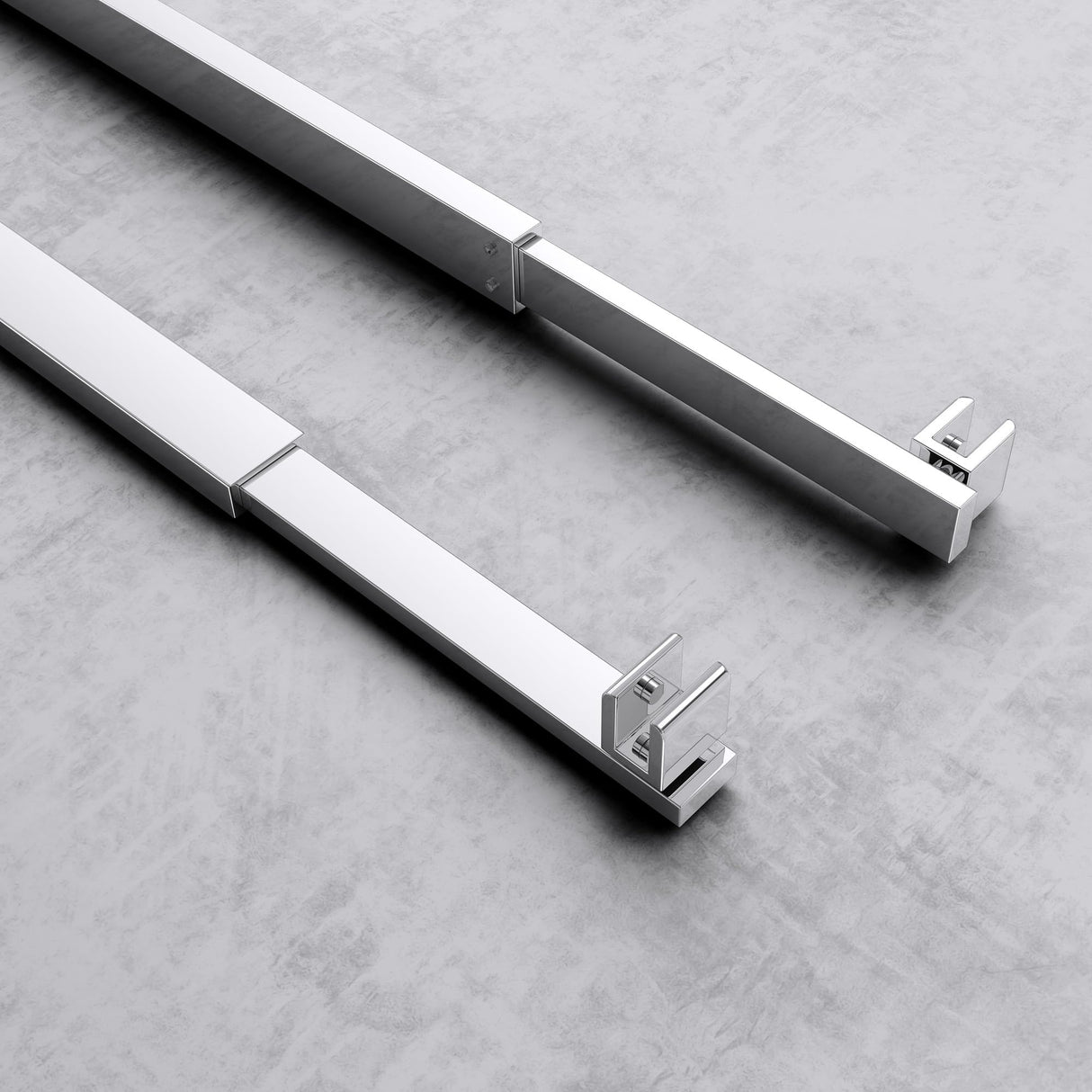 glasvilla Haltestange Duschwand Duschabtrennung Duschglaswand | Stabilisator para ducha Walk in | giratorio 180° para grosor de vidrio de 6-10 mm