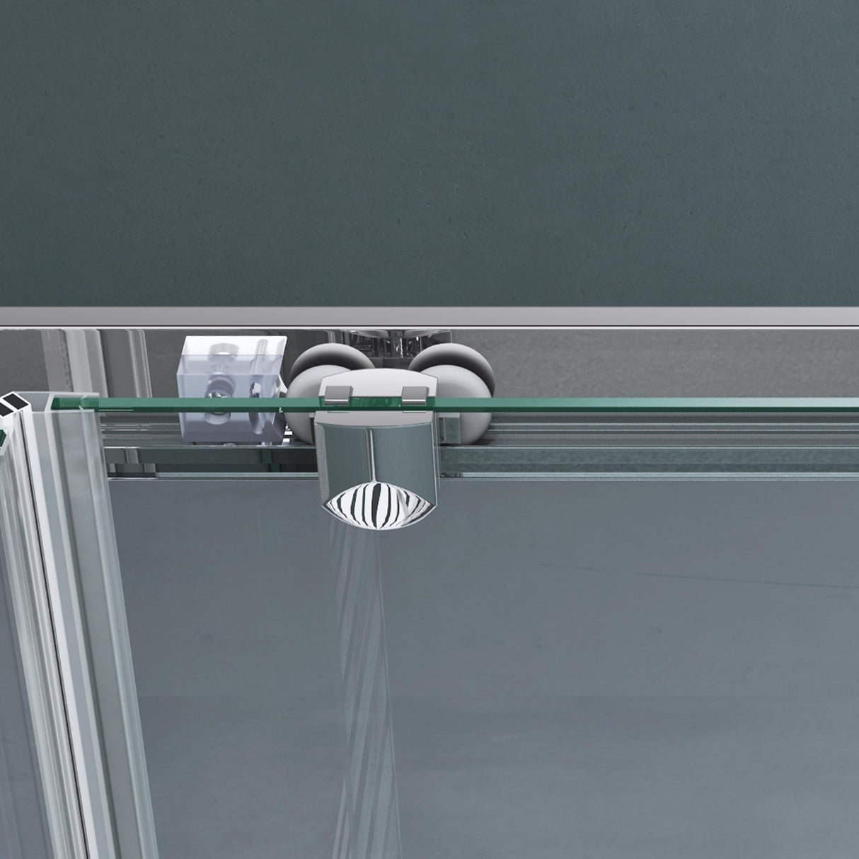 Cabine de douche Glasvilla, paroi de douche d'angle en verre de sécurité avec porte coulissante NANO, 190 cm Ravenna16L-K