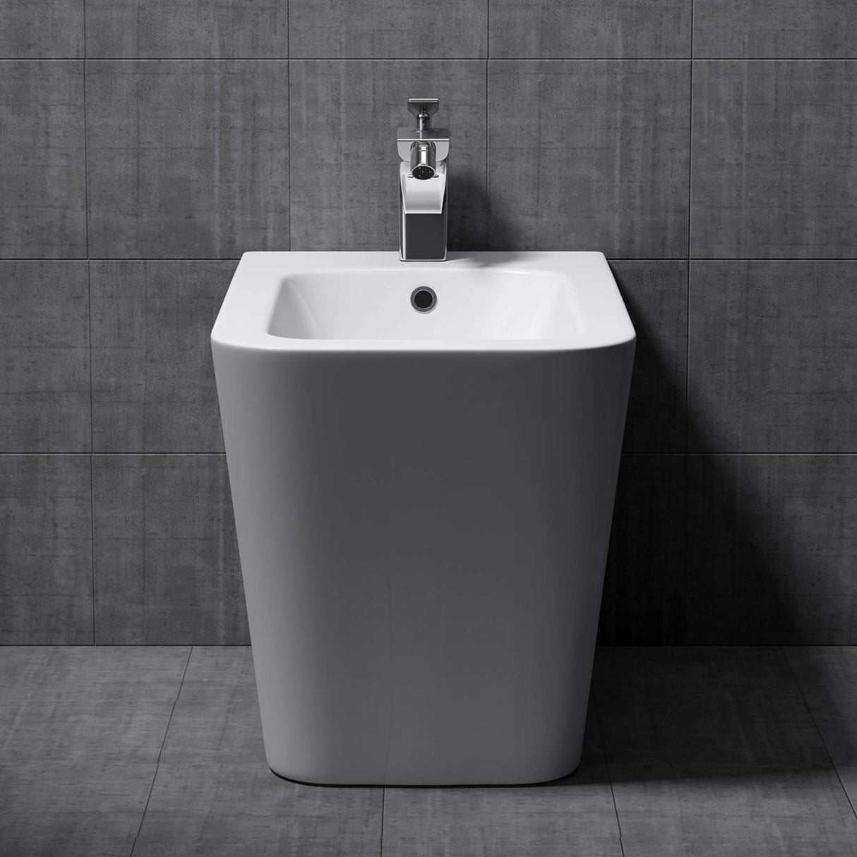 glasvilla Sanitari Bidet Sospeso in Ceramica Superficie Antisporco Sanitari Bagno Bianco