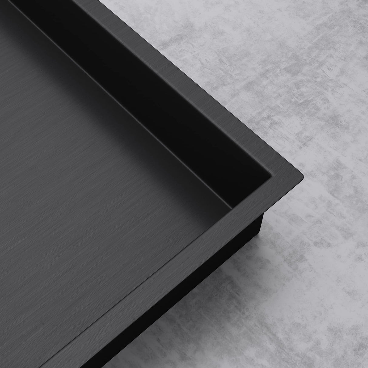 glasvilla Duschnische Bad Wandnische befliesbar aus Edelstahl Duschregal einfache Montage