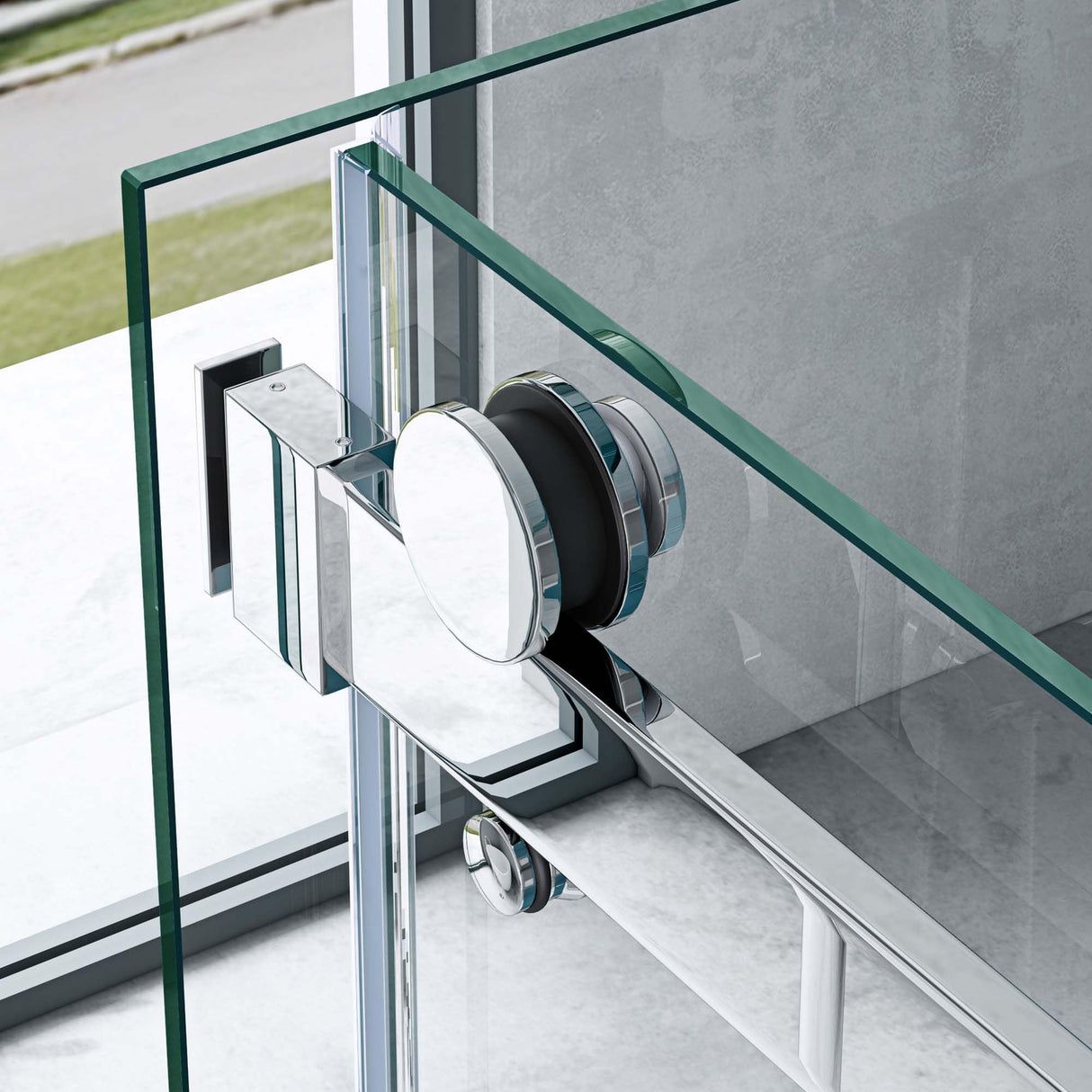 glasvilla Box Doccia a U in Vetro Cabina Bagno in Vetro Trasparente 8mm ad Apertura Scorrevole Altezza: 195cm Box Cabina Doccia Angolare con Nano Rivestimenti Rav17-2UK