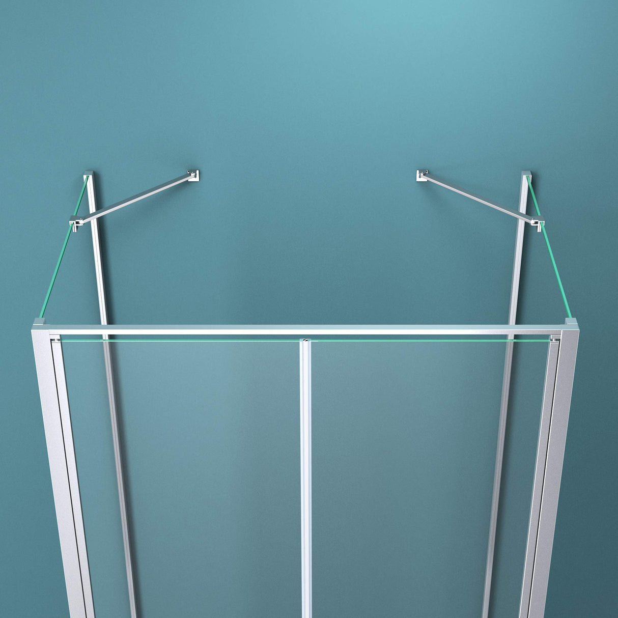 glasvilla Box Doccia Cabina Bagno in Vetro Trasparente Meccanismo Alza/Abbassa Cabina Doccia con Porta Doppia Ravenna50K