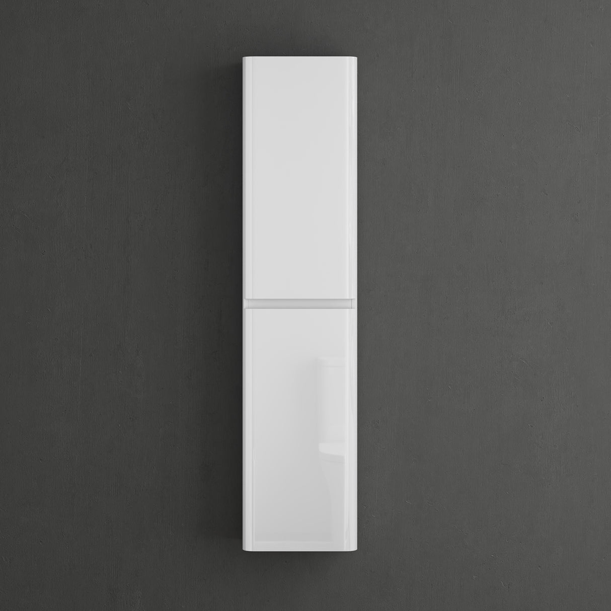 glasvilla Mobile Bagno Colonna con 2 Ante e 4 Vani Mobiletto Alto da Bagno Multiuso 35x20 cm, Armadietto Colonna per Bagno Lucca