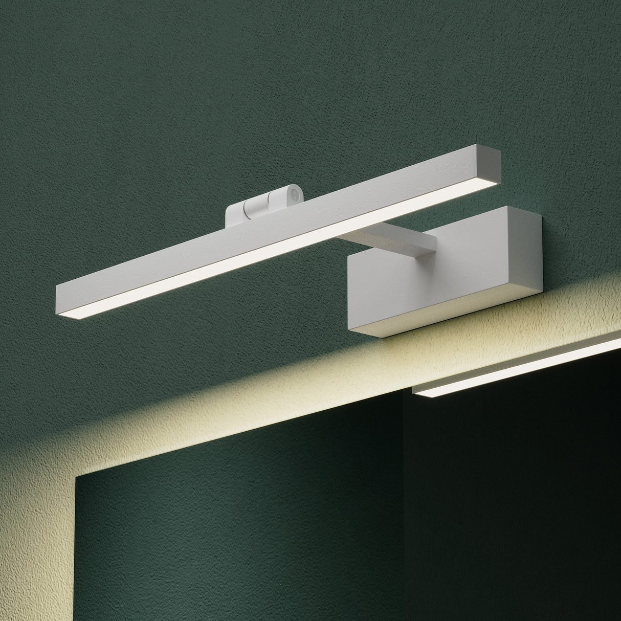 glasvilla Spiegelleuchte LED Badlampe | Spiegellampe, 4000K Badezimmer Lampe | 180° Drehbar 9W Strahlenschön