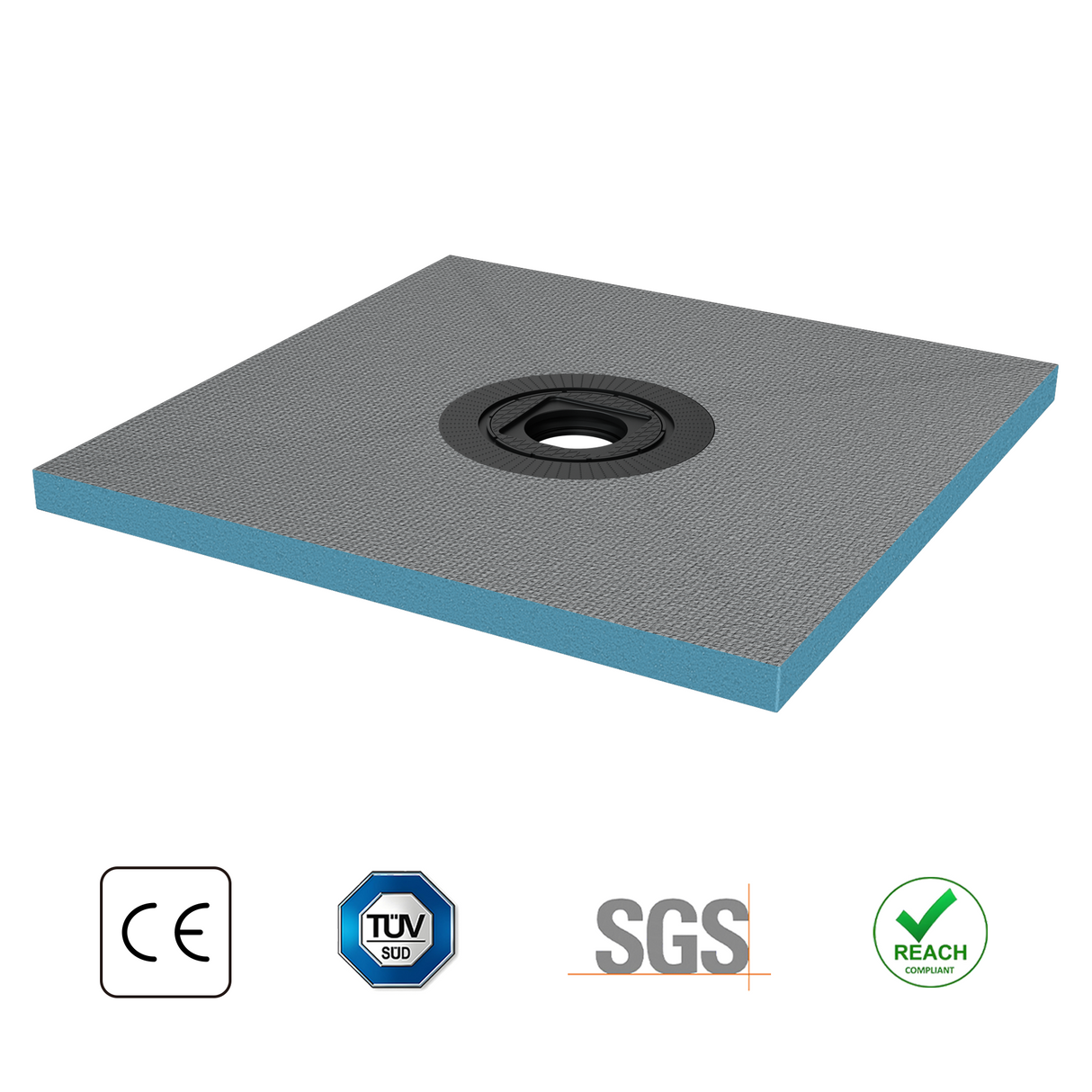 glasvilla Piatto Doccia da Piastrellare in Rigida Polistirene, Piatto Doccia Pronto da Piastrellare per Bagno, Tagliabile Dimensione XPS