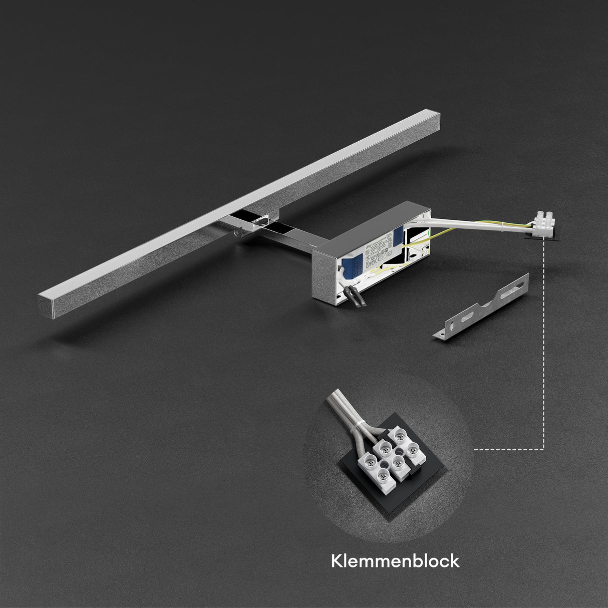 glasvilla Spiegelleuchte LED Badlampe | Spiegellampe, 4000K Badezimmer Lampe | 180° Drehbar 9W Strahlenschön