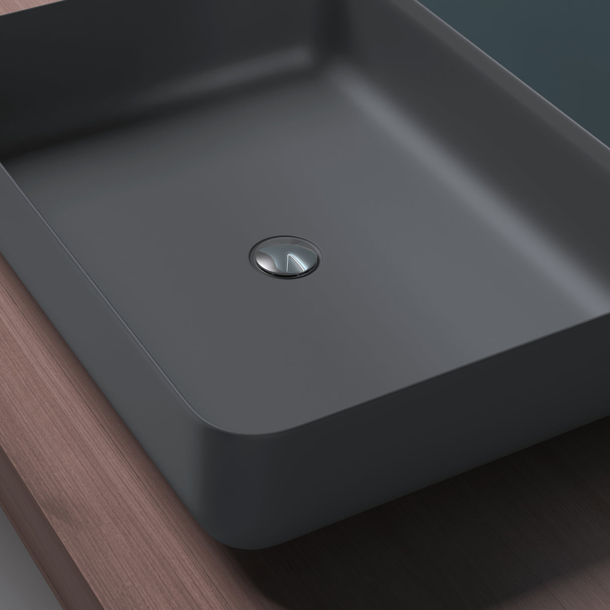 glasvilla Waschbecken Aufsatzwaschbecken Mineralguss Rechteckig Waschschale Waschplatz Waschtisch Col812