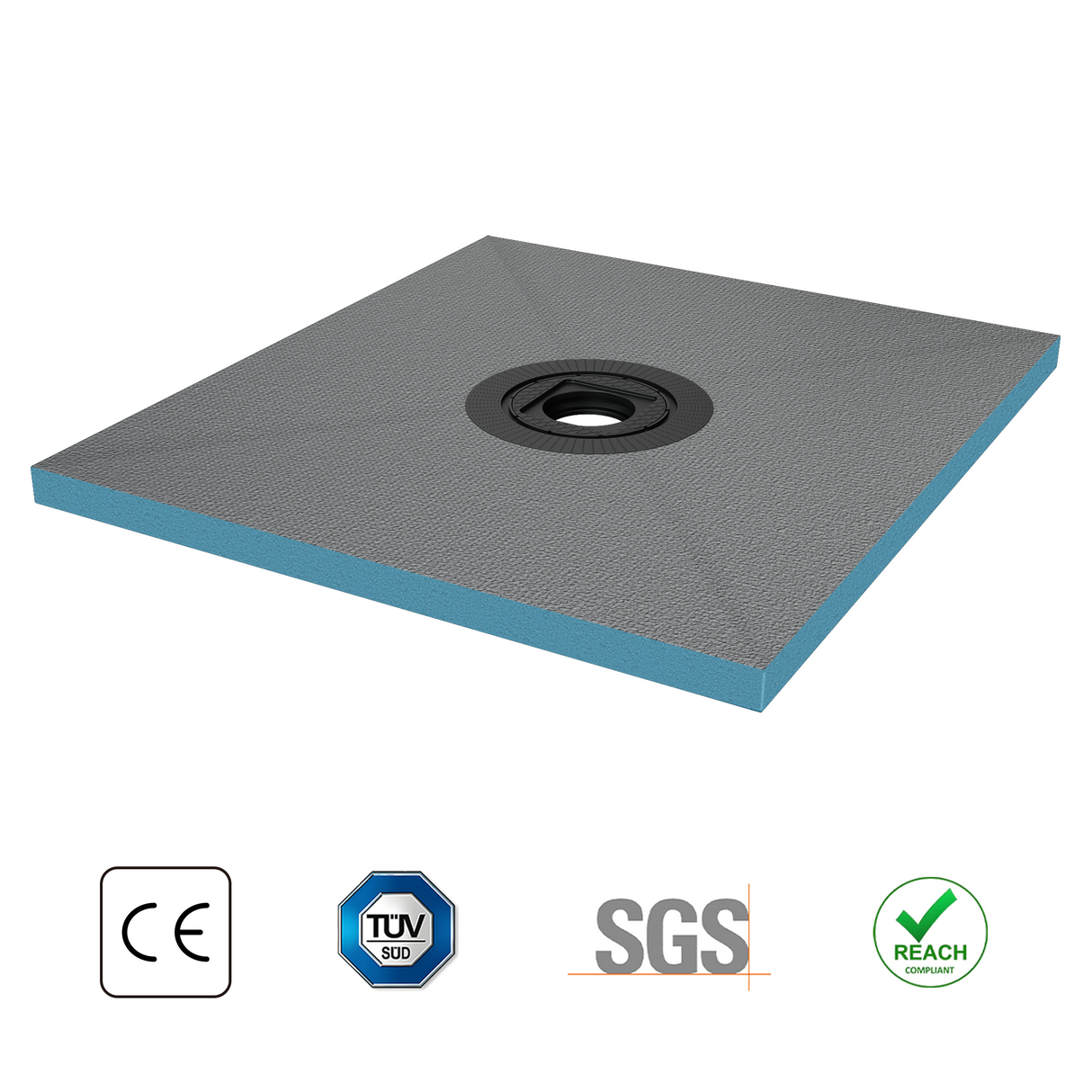 glasvilla Piatto Doccia da Piastrellare in Rigida Polistirene, Piatto Doccia Pronto da Piastrellare per Bagno, Tagliabile Dimensione XPS