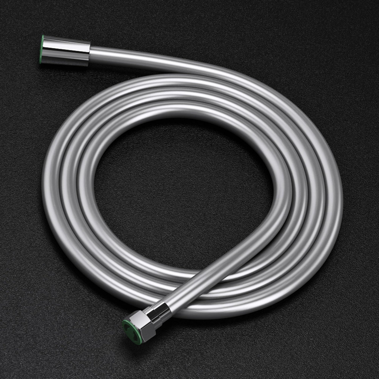 manguera de ducha flexible glasvilla manguera de ducha lisa cromada aspecto metálico protección contra dobleces