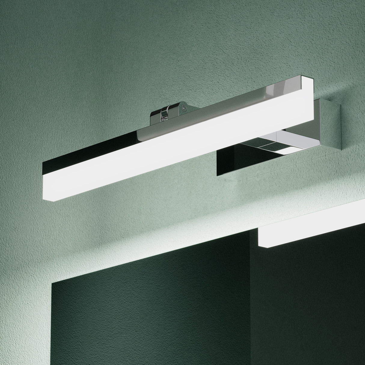 Lampe de salle de bain LED pour miroir Glasvilla 40 cm | Lampe miroir, lampe de salle de bain 6000K | Luxaris 9W rotatif à 180°