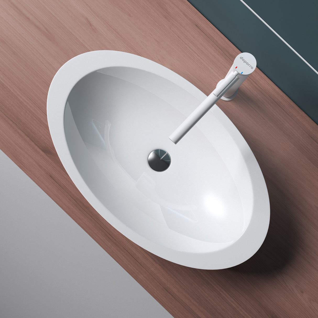 glasvilla Aufsatzwaschbecken Waschschale Waschtisch Waschbecken aus Mineralguss Col802