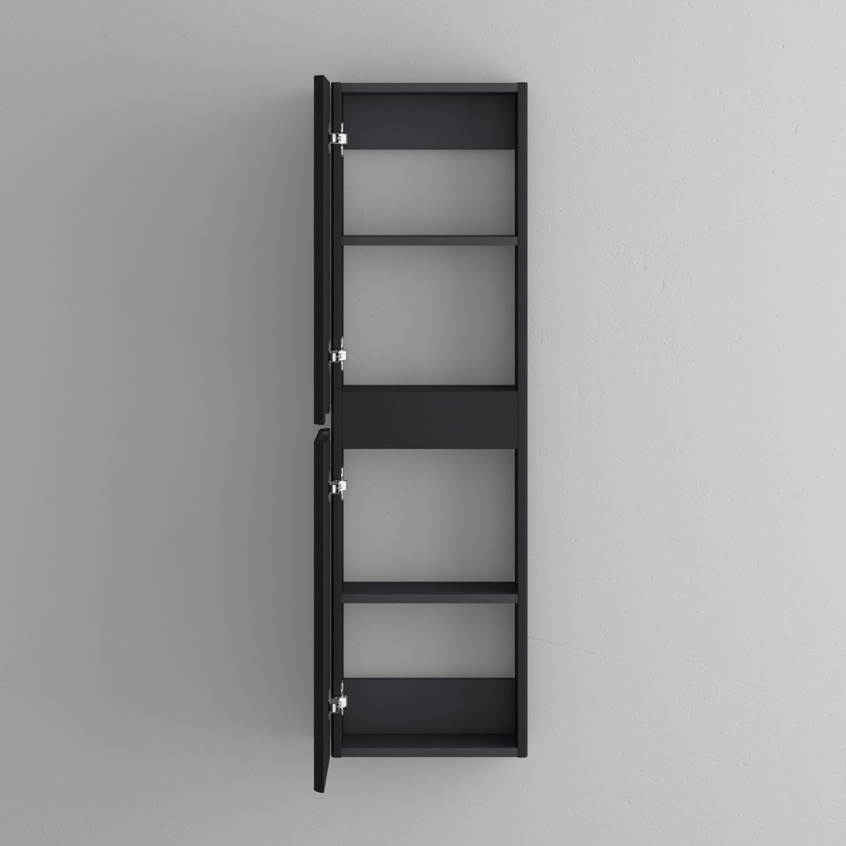 glasvilla Mobile Bagno Colonna con 2 Ante e 4 Vani Mobiletto Alto da Bagno Multiuso 35x20 cm, Armadietto Colonna per Bagno Lucca