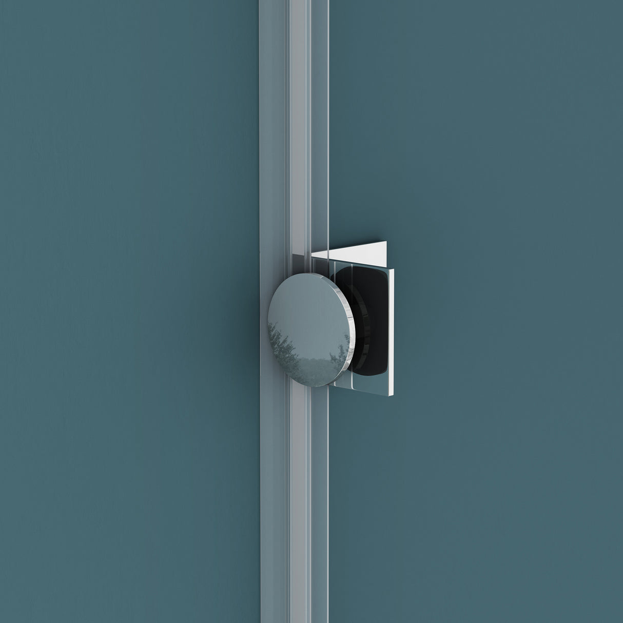 glasvilla Box Doccia a U, Cabina Bagno in Vetro Trasparente 8mm con Porta Girevole Box Cabina Doccia Angolare Ravenna40UK