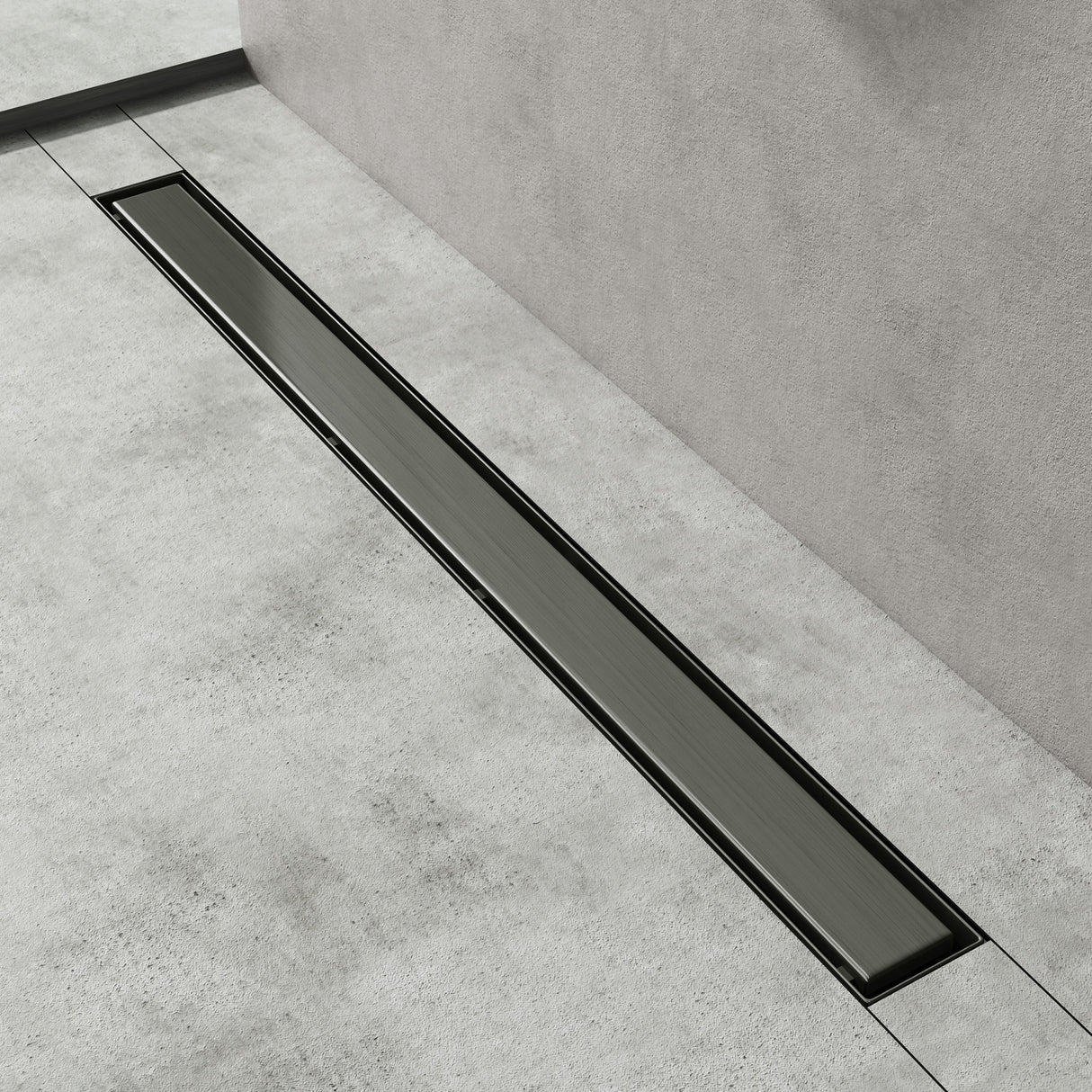 glasvilla Canaletta Scarico in Acciaio Inox per Box Doccia Canalina di Scarico Doccia a Pavimento Piastrellabile con Filtro per Capelli KE110