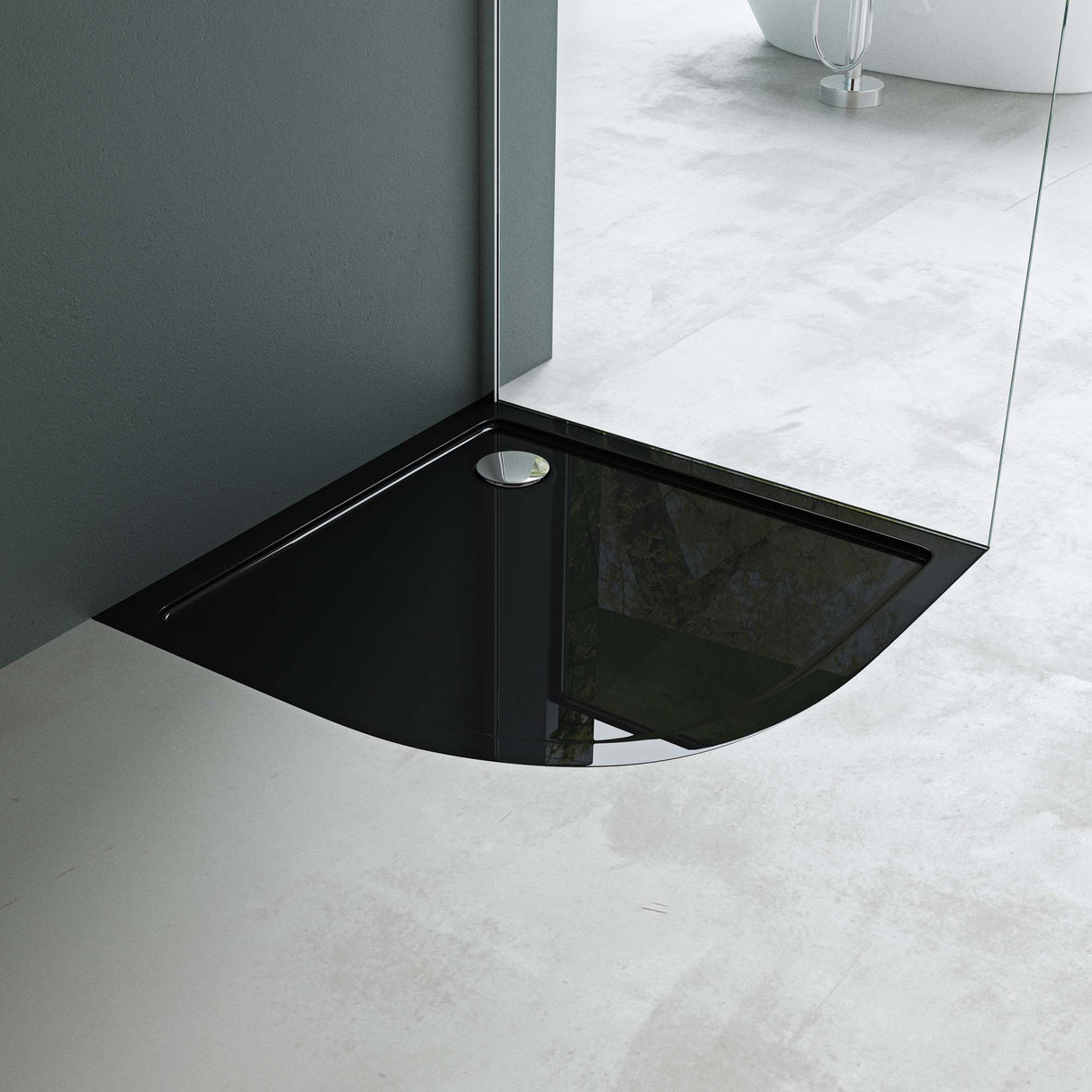 glasvilla Piatto Doccia in Acrilico Piatto Doccia a Quadrato Altezza di 4CM Faro3