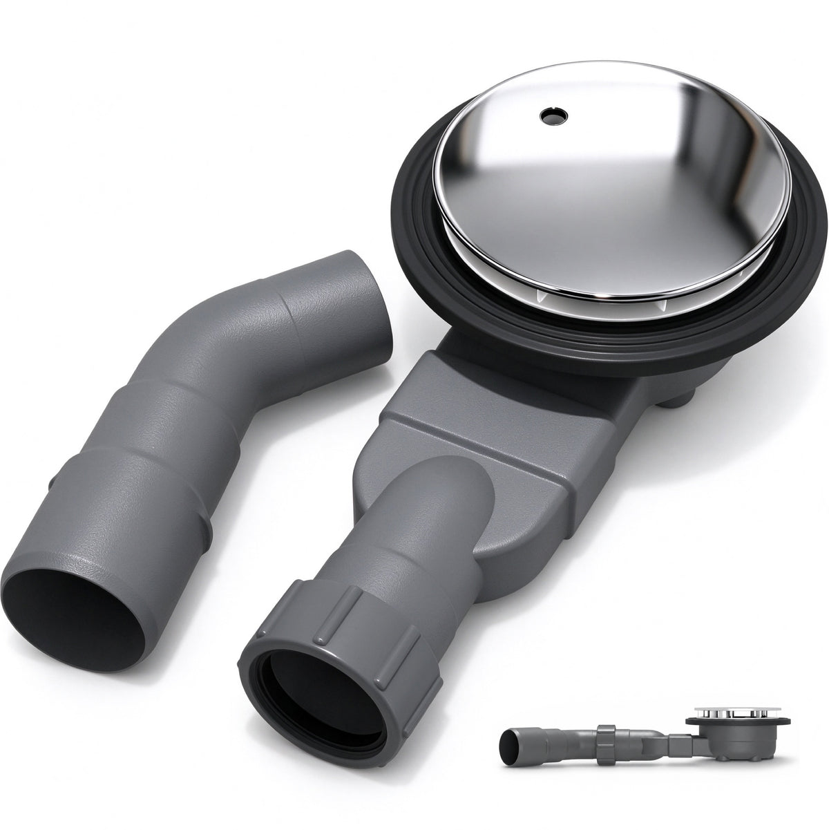 glasvilla Bonde de Douche pour Receveur de Douche Diamètre de la Douche 40 mm Trou d’Évacuation 90 mm AL001